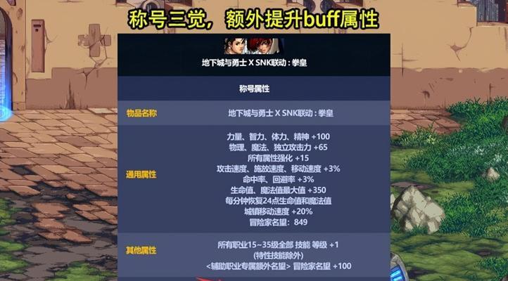 DNF中哪个称号最值得佩戴？
