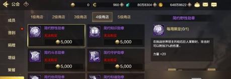 地下城手游商城徽章的作用是什么？如何获取？